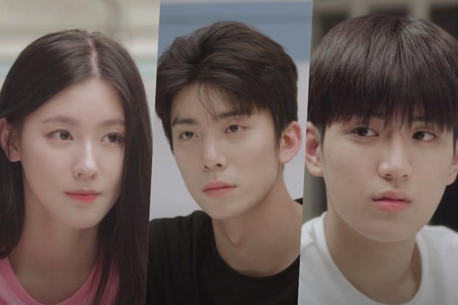 (G) Miyeon de I-DLE, Hwiyoung de SF9 et Kim Min Chul forment un triangle d'amour dans la bande-annonce principale de 