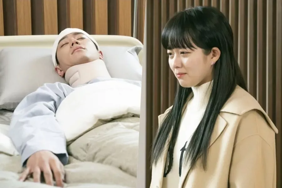 Jung Ji So fond en larmes après avoir vu Lee Jun Young inconscient à l'hôpital dans 
