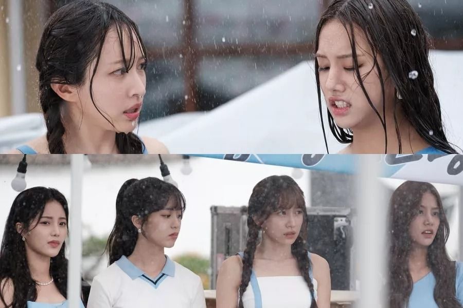 Hani, Solbin, Han So Eun et Green continuent de se battre lors d'un événement pluvieux sur 