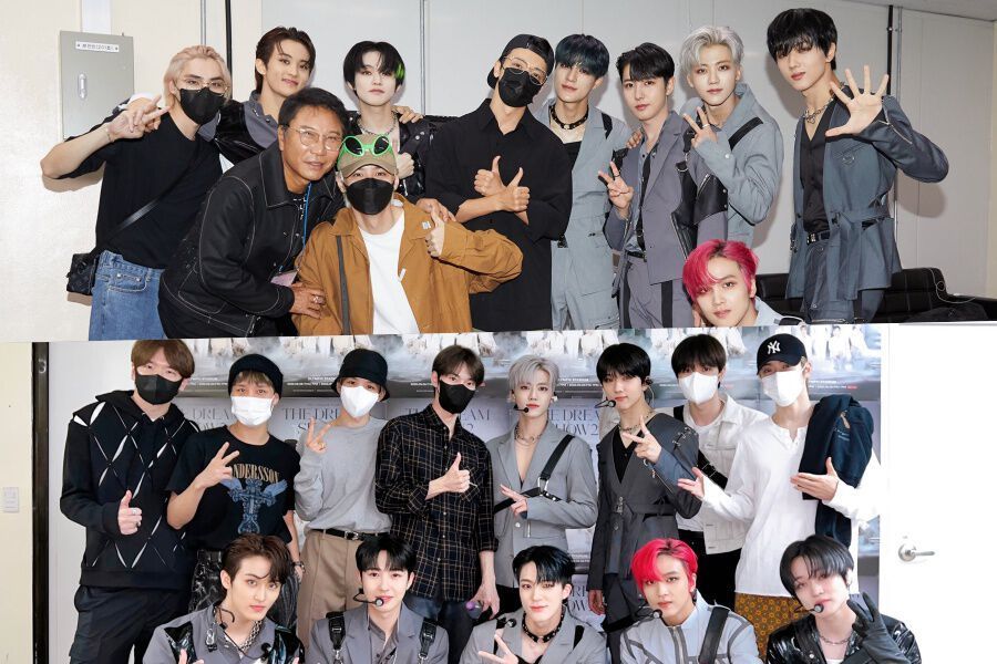 Lee Soo Man et les membres de NCT, Super Junior et WayV montrent leur amour pour NCT DREAM lors de leur concert