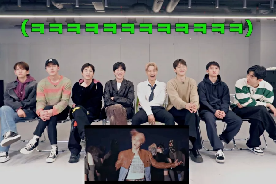 EXO se réunit en groupe pour réagir au nouveau MV 