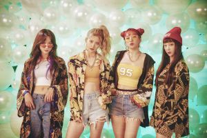 [Mise à jour] EXID va pour un look rétro dans les photos des coulisses du MV pour "Lady"