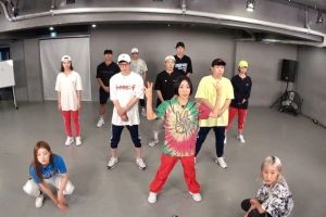 Les membres de «Running Man» s'entraînent dans le studio de danse 1MILLION avec Lia Kim pour une réunion entre fans