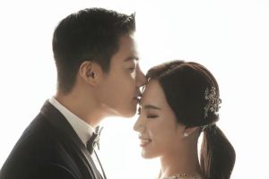 Kangnam et Lee Sang Hwa révèlent de belles photos de mariage
