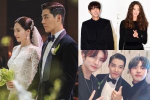 Les célébrités se rassemblent pour célébrer le mariage de Kangnam et Lee Sang Hwa