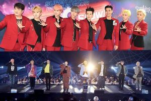 Super Junior parle de son retour tant attendu, de l'absence de Heechul aux concerts, du soutien d'artistes juniors, etc.