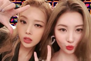 Yubin partage des photos d'une réunion amusante avec Sunmi, partenaire et membre de Wonder Girls