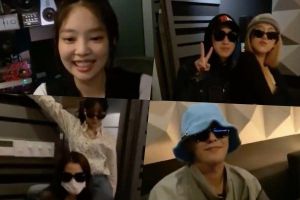 Jennie ravit les fans avec une diffusion en direct montrant tous les membres de BLACKPINK et le G-Dragon de BIGBANG