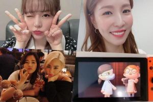 Girls 'Generation Sunny reçoit une salutation d'anniversaire spéciale de son idole BoA + Tiffany célèbre avec des photos d'eux jouant Animal Crossing ensemble