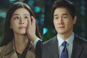 Yoo Ji Tae essuie les larmes de Lee Bo Young alors qu'elle s'ouvre lentement avec lui dans "When My Love Blooms"