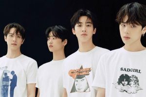 Kim Yo Han, Kim Dong Han, Kang Seok Hwa et Jang Dae Hyeon posent dans leur premier rapport alors que OUIBOYZ + partage ce qu'ils aiment le plus dans le fait d'être un groupe