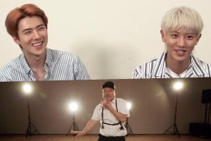 Sehun et Chanyeol d'EXO évaluent la reprise de danse de «Growl» de Kang Ho Dong et donnent des conseils