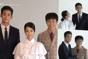 Kim Soo Hyun, Seo Ye Ji et Oh Jung essayent différentes poses pour des photos de famille sur le tournage de "C'est correct de ne pas être bien"