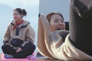 Son Naeun d'Apink parle de son amour de l'exercice sur «Camping Vibes»