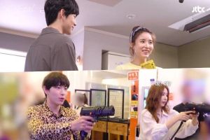 Im Siwan et Shin Se Kyung jouent avec des accessoires dans les coulisses de «Run On»