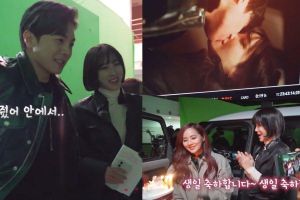 Park Eun Suk et Lee Ji Ah filment leur scène de sauvetage dans «The Penthouse 2» + Eugene reçoit une fête d'anniversaire surprise