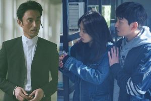 Cho Seung Woo et Park Shin Hye tentent de s'échapper de Kim Byung Chul dans "Sisyphus: The Myth"