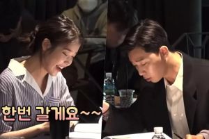 Park Seo Joon et IU partagent la passion et le rire en lisant le script de leur nouveau film