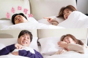 Jung So Min et Kim Ji Suk tournent une publicité pour un lit pendant le tournage de "Monthly Magazine Home"