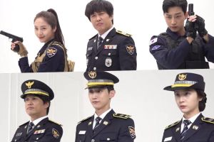 Krystal, Jinyoung, Cha Tae Hyun et d'autres illuminent le décor du tournage de l'affiche de "Police University"