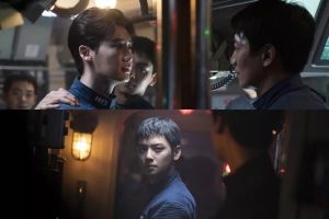 Lee Jong Suk, Kim Rae Won et Cha Eun Woo d'ASTRO sont des marins confrontés à une menace terroriste dans le nouveau film "Decibel"