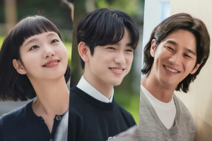 Kim Go Eun, Jinyoung de GOT7, Ahn Bo Hyun et Lee Sang Yi sont tout sourire dans les coulisses de "Yumi's Cells"