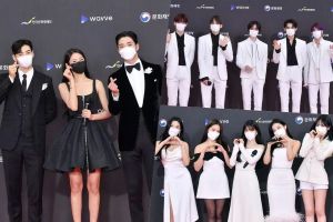 Les stars illuminent le tapis rouge au « 2021 KBS Song Festival »