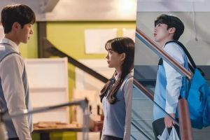 Kim Yo Han de WEi surprend accidentellement la conversation de Cho Yi Hyun et Chu Young Woo dans "School 2021"