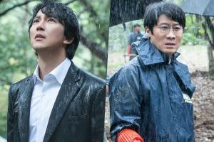 Kim Nam Gil et Jin Sun Kyu cherchent désespérément des indices sous la pluie sur "Through The Darkness"