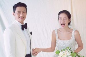 Hyun Bin et Son Ye Jin révèlent des photos de mariage officielles le jour de leur cérémonie