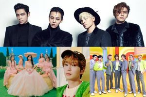 BIGBANG détient une double couronne sur les graphiques Gaon hebdomadaires ; Red Velvet, Onew de SHINee et BTS ont atteint la première place