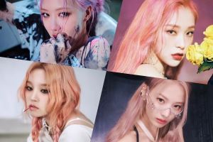 10 idoles féminines de K-Pop qui sont incroyablement belles avec des cheveux roses