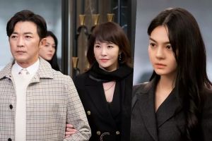 Kim Sun Ah et Joo Se Bin échangent des regards intenses avec Ahn Jae Wook au milieu de "The Empire"