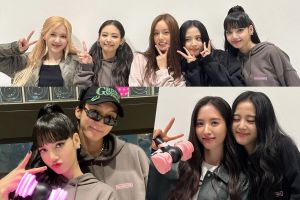 BLACKPINK pose avec Hyeri de Girl's Day, Minnie de (G)I-DLE, Bona de WJSN, Lee Seung Hoon de WINNER et bien d'autres lors de leur concert