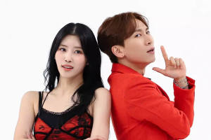 Les nouveaux MC de "Weekly Idol" Mijoo et Lovelyz et Eunkwang de BTOB couvrent "Who's Your Mama?" par Park Jin-young